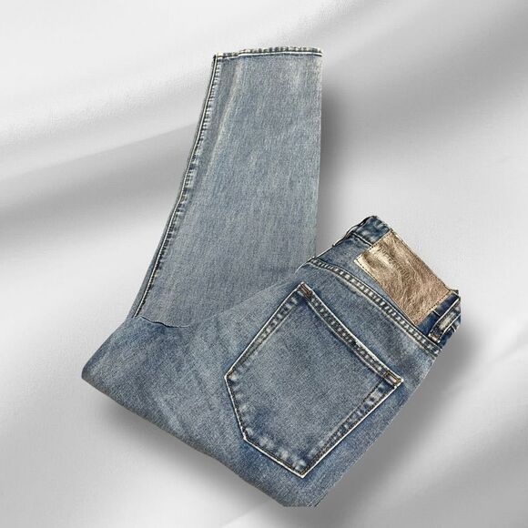 One-Teaspoon Legends High Waist Mom Fit Denim Jeans - Berlin Blue 27 - Picture 11 of 11